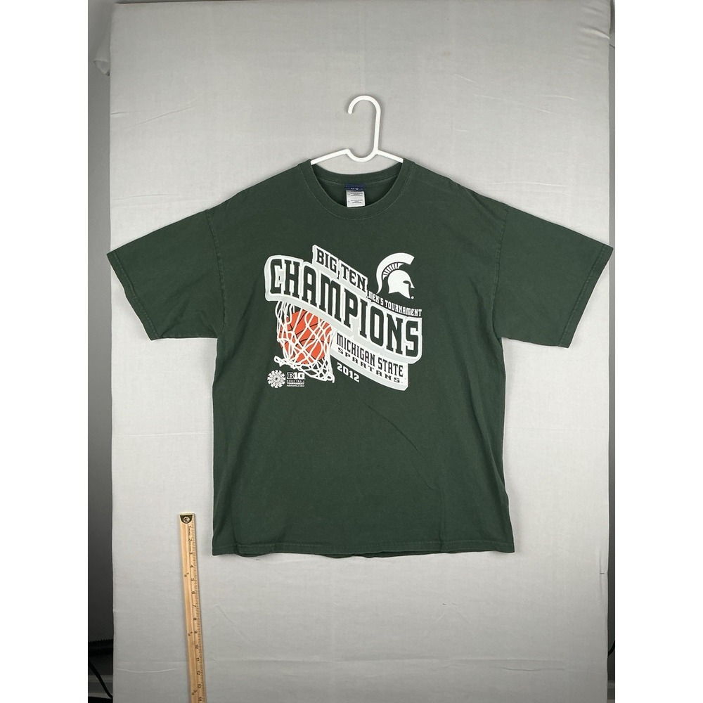 Blue 84 Michigan State Spartans 2012 Big Ten Champions T Shirt Green XL